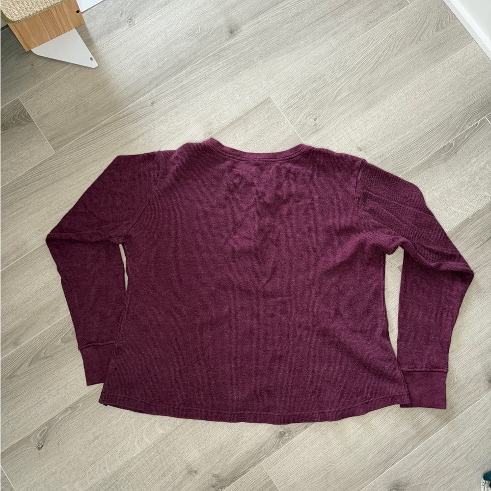 Patagonia Women's Long Sleeve Henley - Burgundy - Picture 5 of 5